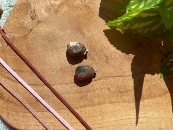 Edelsteen Hanger : Oceaan Jaspis (met of zonder touwtje)