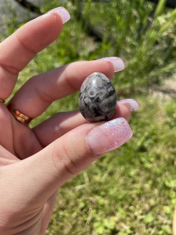 Picasso Jaspis Trommelsteen (eitje)