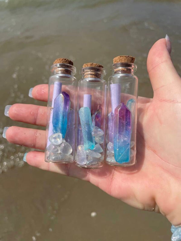 Mermaid Aura Puntjes Bottle