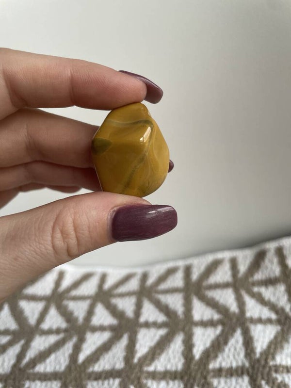 Caramel Jaspis Trommelsteen