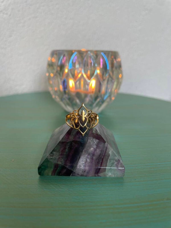 RIng Lotus Goud & Zilver (iets kleiner)