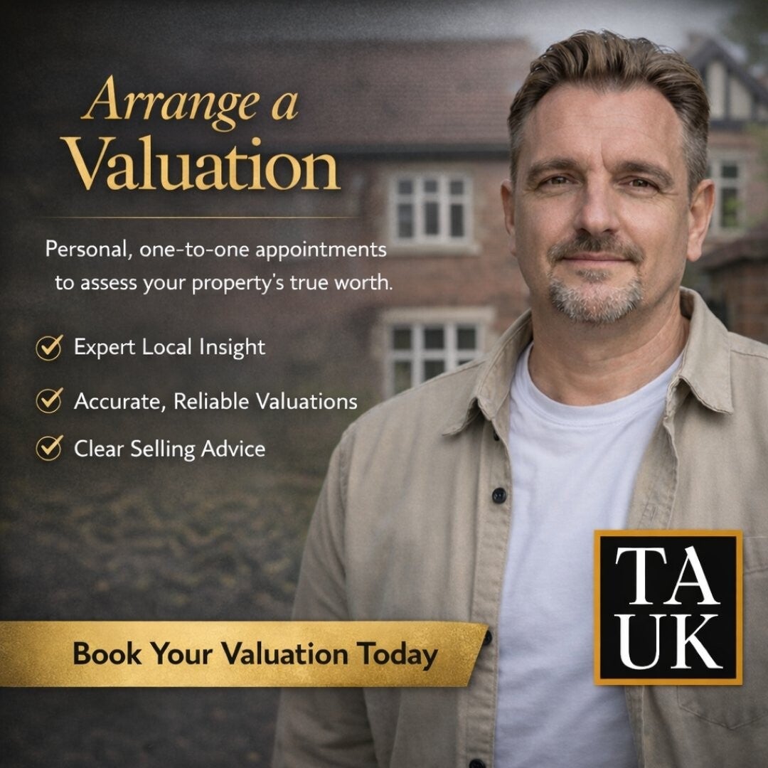 Neil Hughes TAUK standing outside a St Albans home for Book a Valuation hero image.