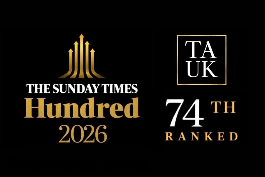 TAUK Sunday Times Award for being Britains 74th fastest growing private company in 2026