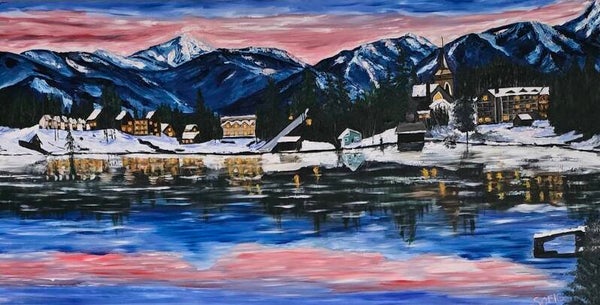 December evening  at Mirror Lake
