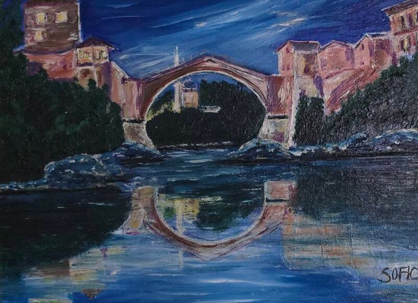 Bridge over the river, Mostar