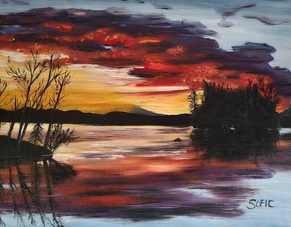 Seventh lake twilight