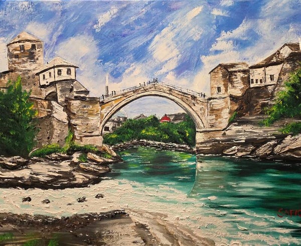 Bridge  over the river, Mostar