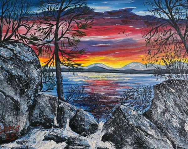 Sunset in Acadia park