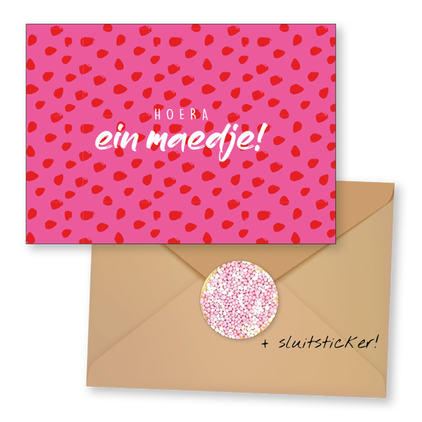 Hoera ein maedje!