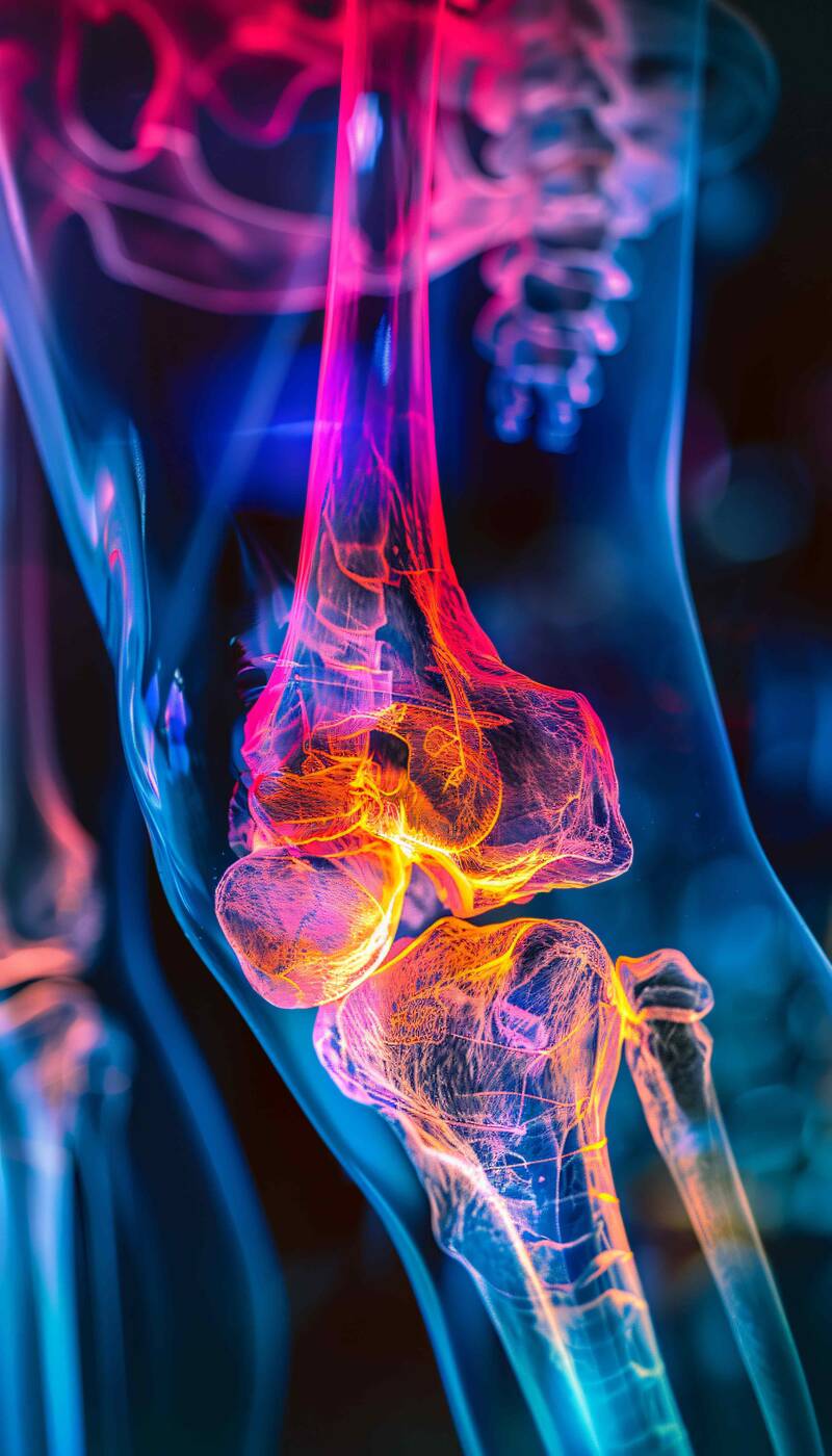 Abbildung eines schmerzenden Gelenkes