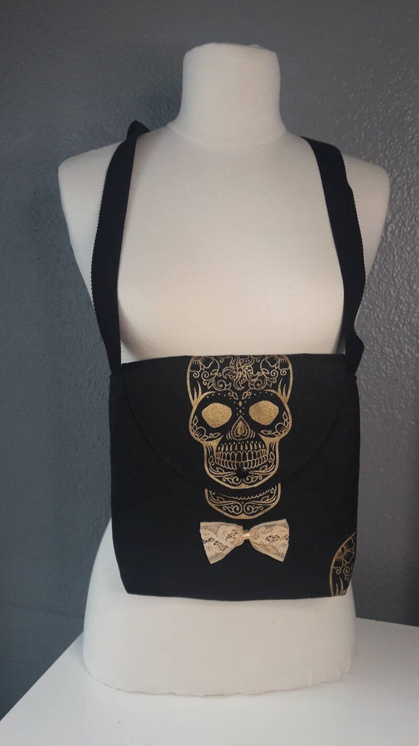 Sac skull doré