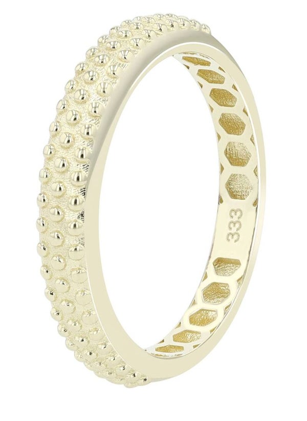 333/- Gold Ring "Amaia", 8 Karat, Gelbgold, Gr. 50