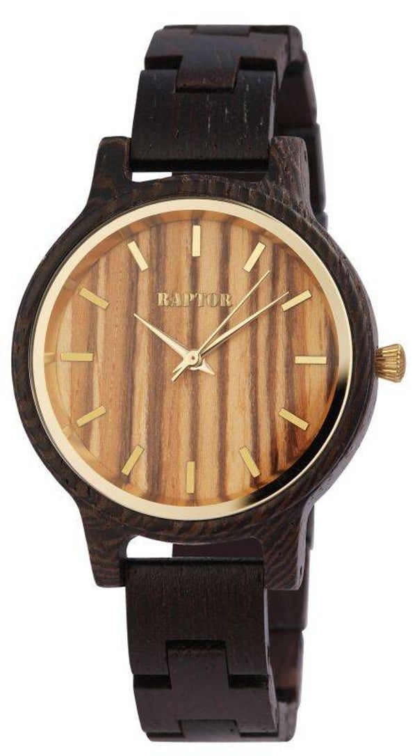 Raptor Damenarmbanduhr "Embra" aus Wengeholz