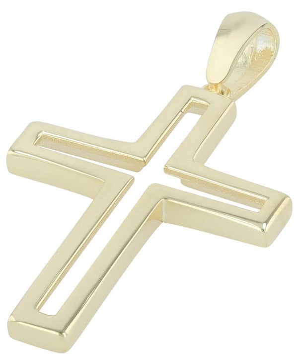 "Elia" 925/- Echt Silber Anhänger - Kreuz, vergoldet 5310429-002