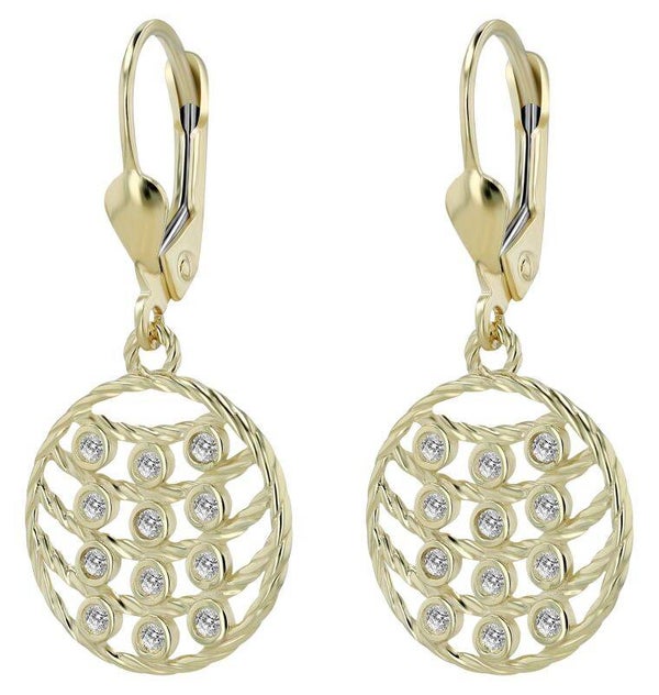 333/- Gold "Charis" Ohrschmuck, Gelbgold, 8 Karat
