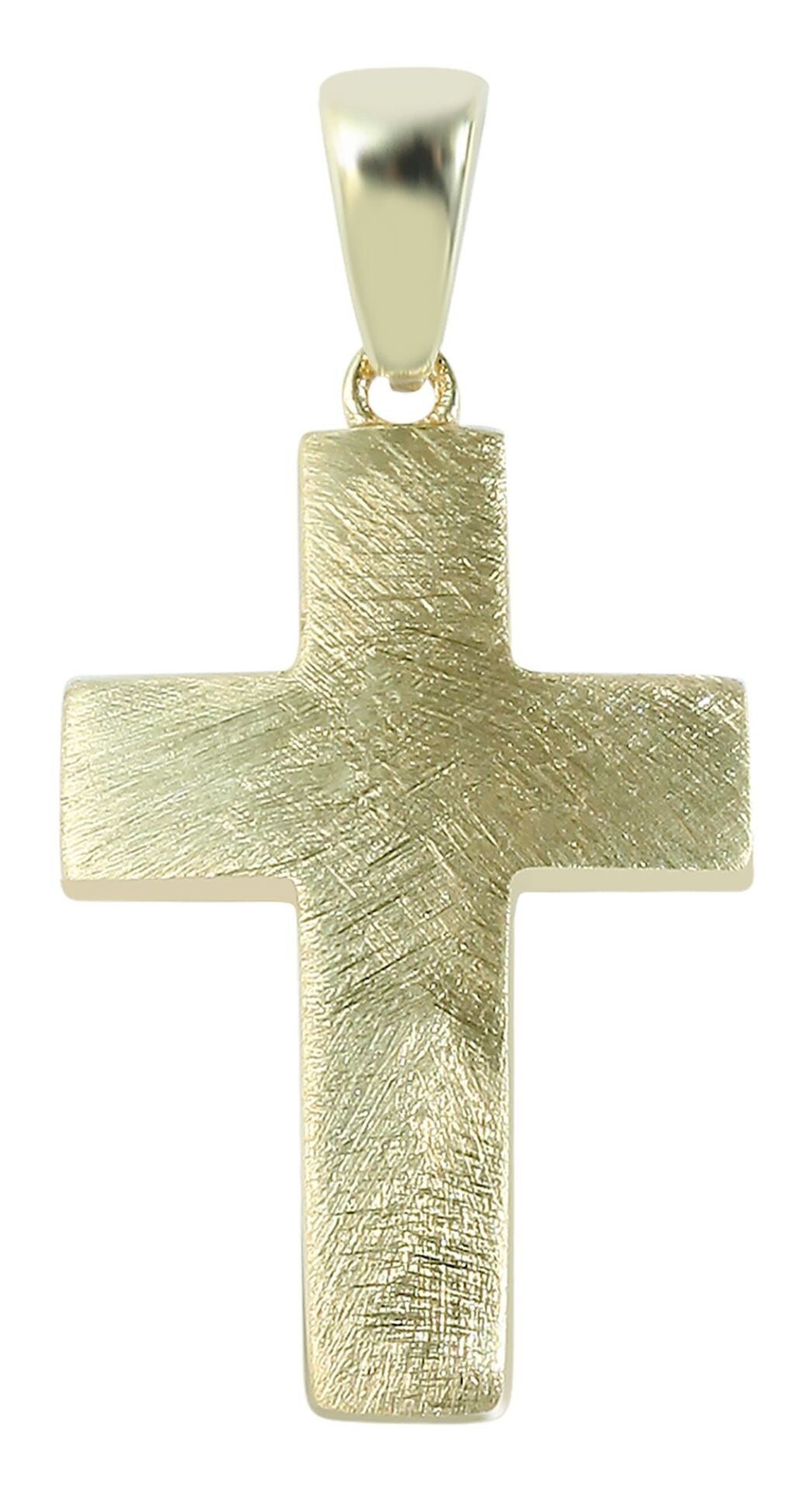 333/- Gold Anhänger "Andra" ohne Kette",5510059-001 Kreuz, eismatt, Gelbgold, 8 Karat
