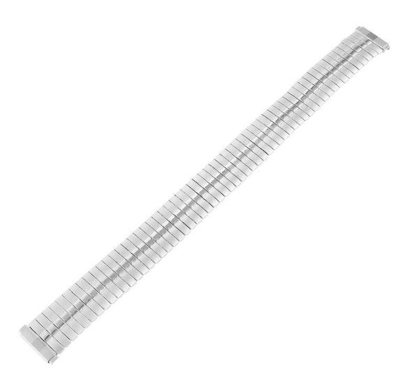 Edelstahl Zugarmband für Uhren, silberfarben, Anstoßbreite flexibel: 10 mm 8200061-100