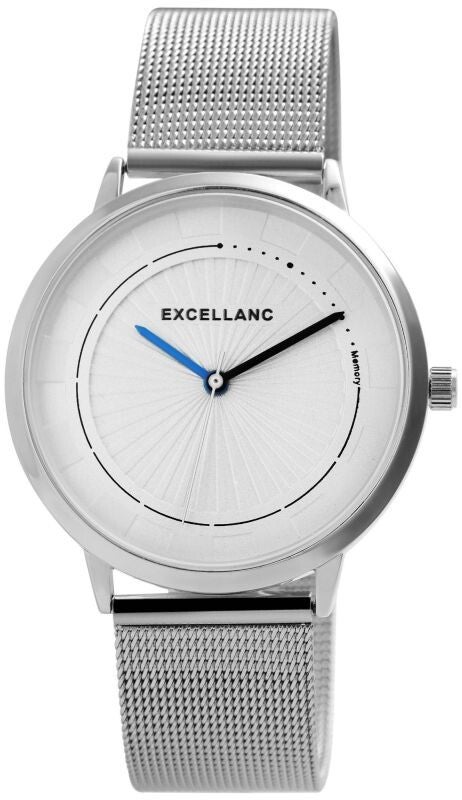 Excellanc Herrenuhr mit Edelstahl Meshband  2300011-003