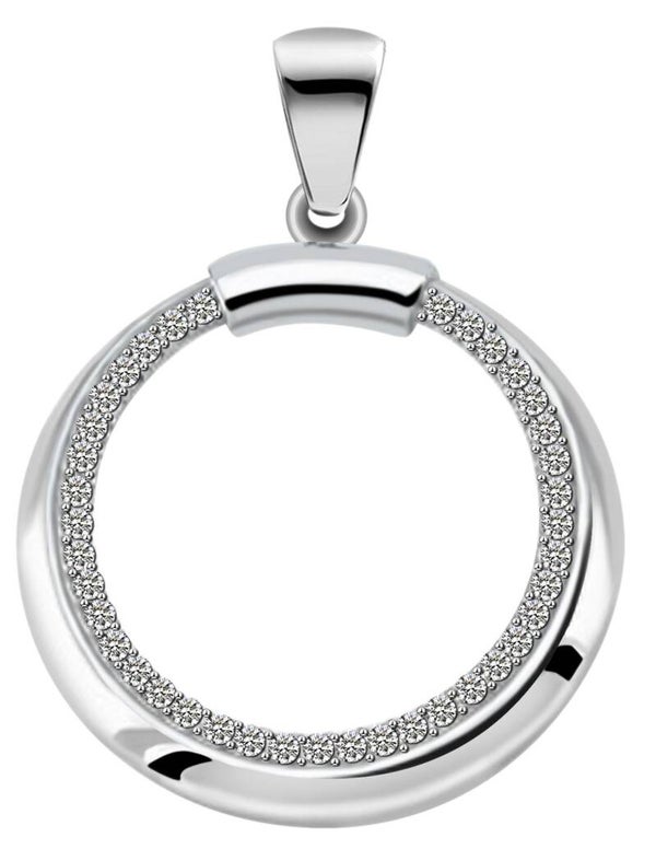 "Amaya" 925/- Echt Silber Anhänger ohne Kette, Zirkoniabesatz, silberfarben rhodiniert 5310179-001