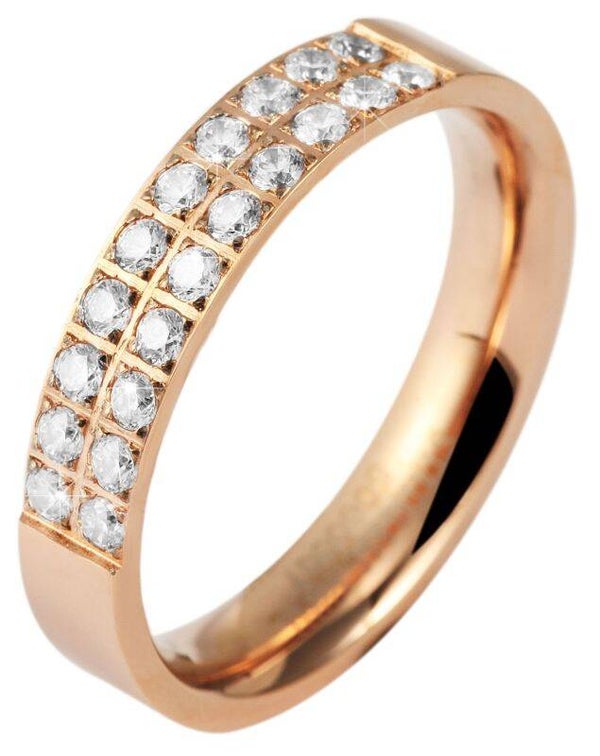 Akzent Damen-Ring aus Edelstahl