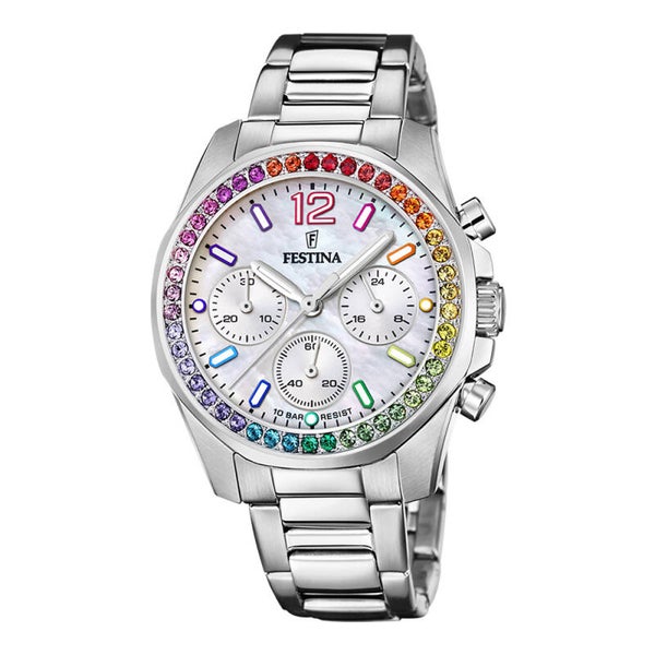 Festina Boyfriend Rainbow F20606/2 Damenuhr Chronograph