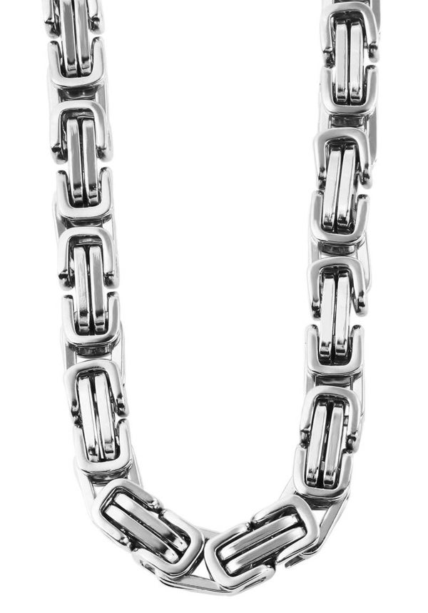 "Nathan", Akzent Königskette aus Edelstahl, silberfarben, 55 cm 5000224-0550