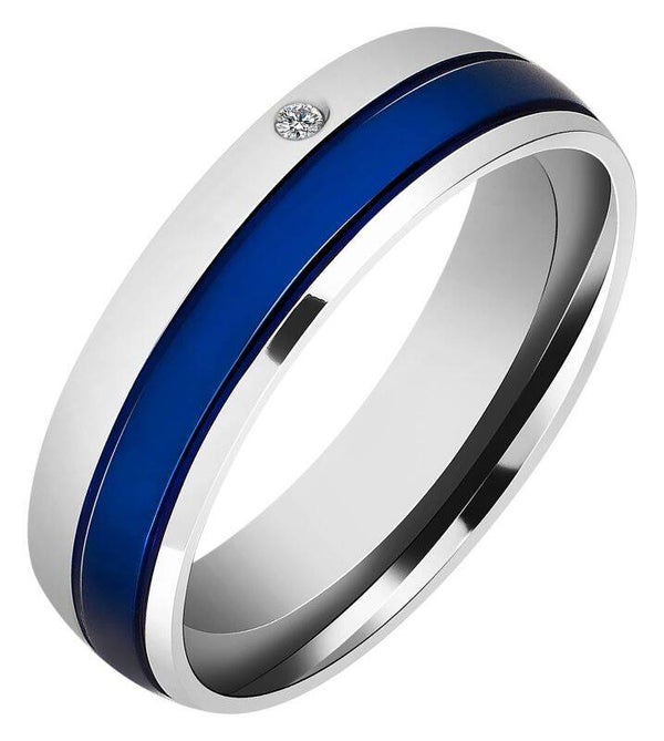 Akzent Edelstahl Damen Partnerring