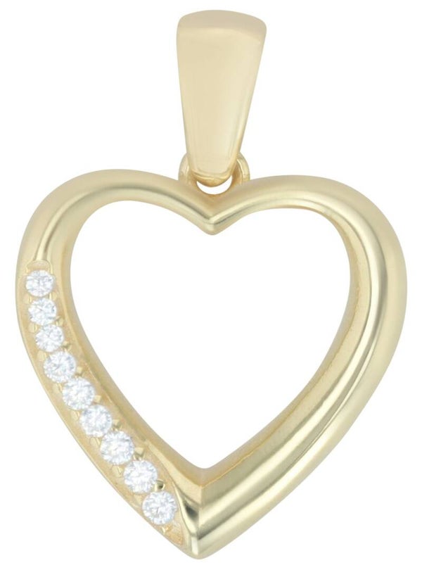 "Dalia" 925/- Echt Silber Anhänger, Herz, vergoldet  5310431-002