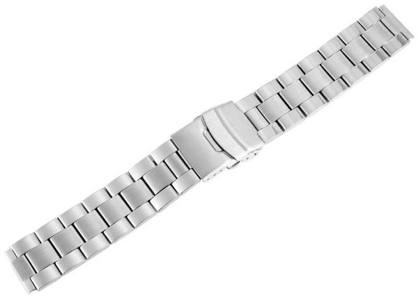 Edelstahl-Uhrenarmband, silberfarben, 18 mm 8200029-180