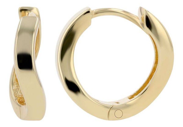 925/- Echt Silber Klapp-Creolen "Anemona", vergoldet 5300341-001