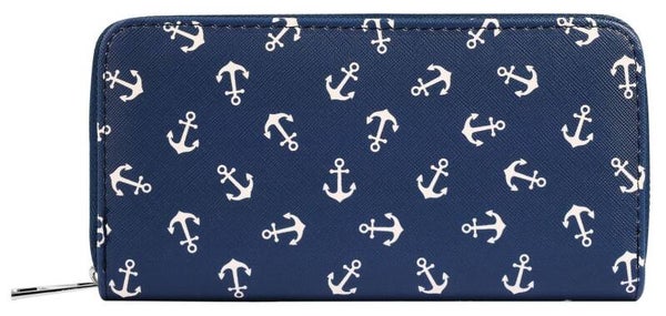 Anissa", Cham Cham Damen Geldbörse aus Lederimitat, maritim,blau/weiß