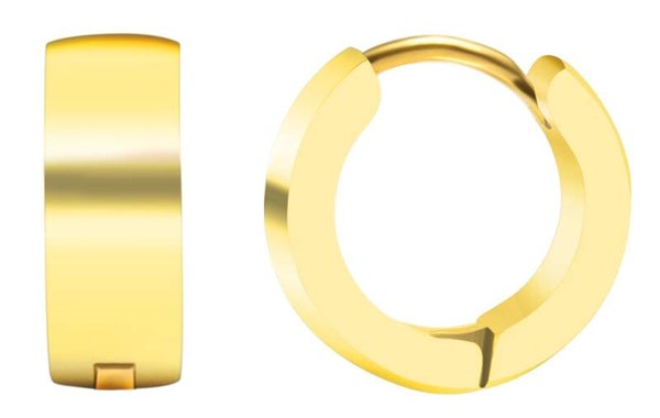 Gloie" Akzent Edelstahl Klapp-Creolen, goldfarbig  5050147-002