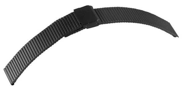 Edelstahl-Uhrenarmband, schwarz, 20 mm  8100157-200