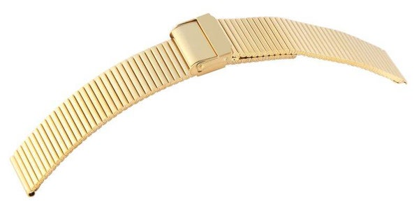 Edelstahl-Uhrenarmband, goldfarben, 22 mm 8100156-220