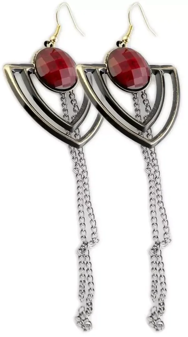 Ohrringe Ohrhänger, Rot