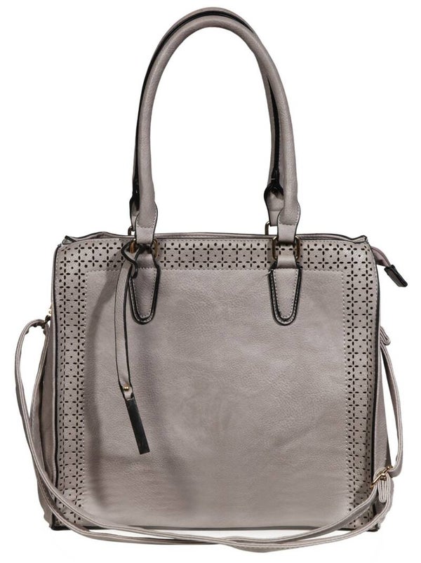 Damen Handtasche aus Lederimitat, Maße: 34x30x12cm