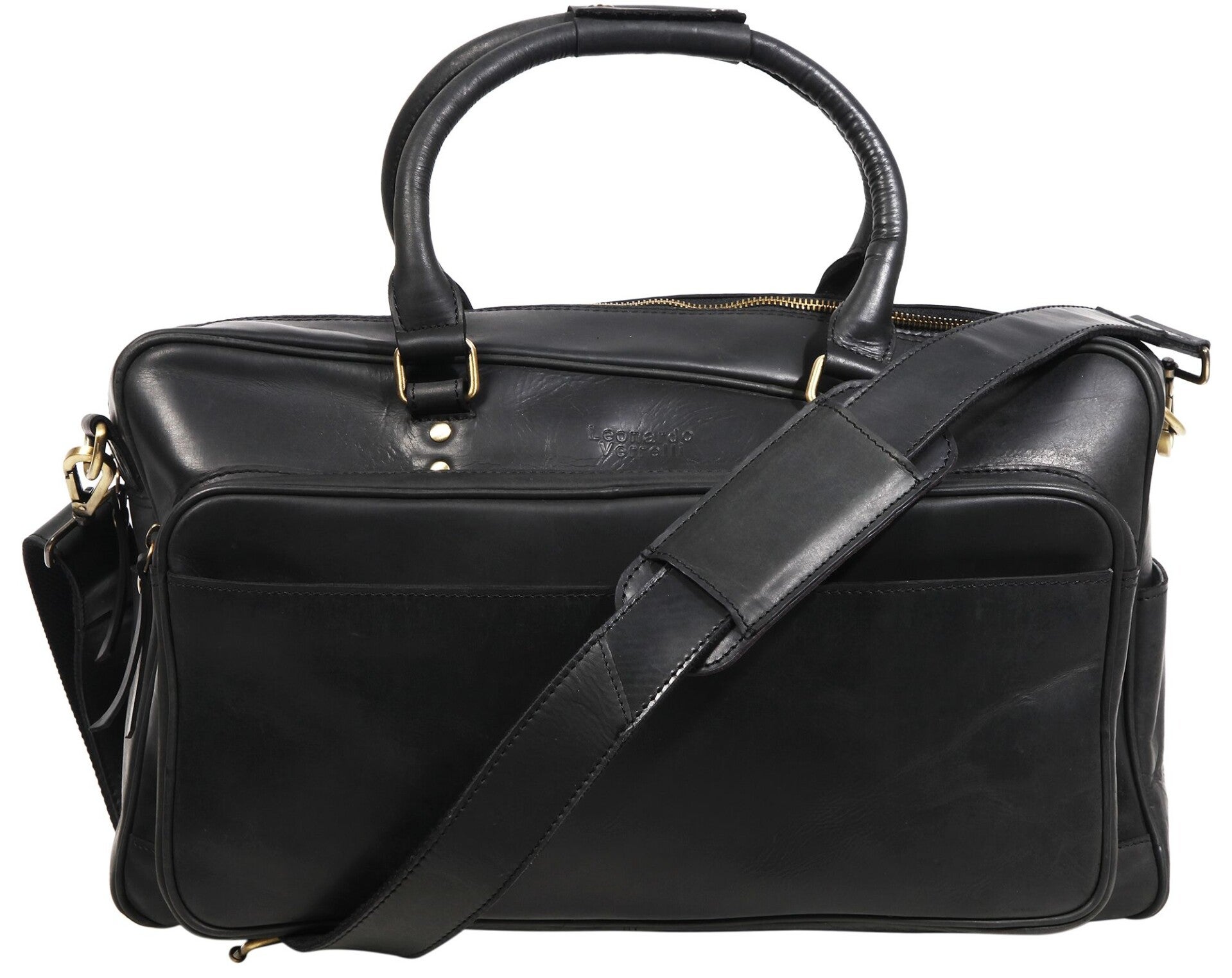 Leonardo Verrelli Echt Leder Tragetasche Handtasche