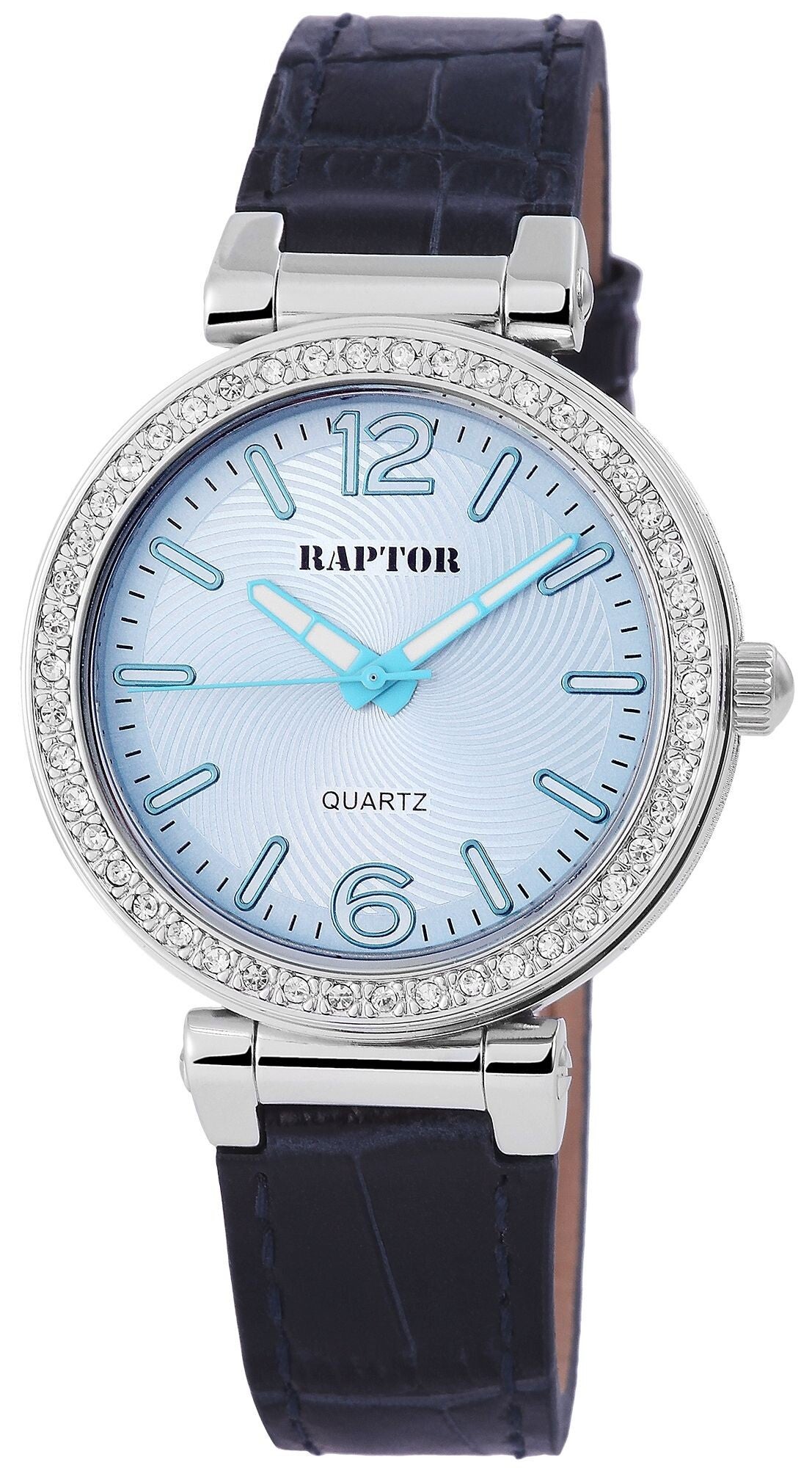 Raptor Damenuhr "Simaya" mit Oberseite Echtleder/ Unterseite Lederimitatarmband