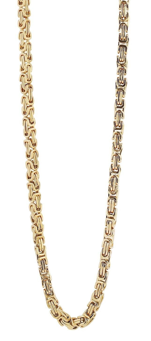 Raptor Königskette aus Edelstahl, goldfarben, ionenplattiert, Stärke: 4 mm