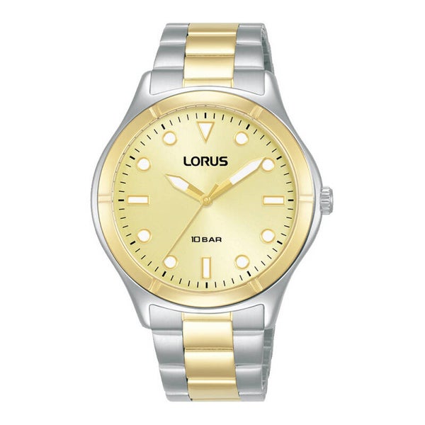 Lorus Damenuhr Edelstahl Gold Silber mit Faltschließe
