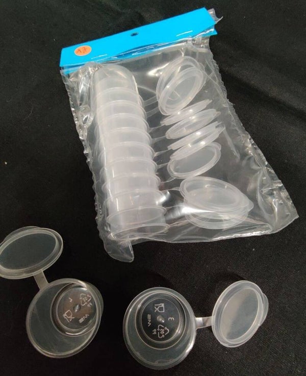 Lege verfpotjes met deksel (10 ml) - 10 stuks