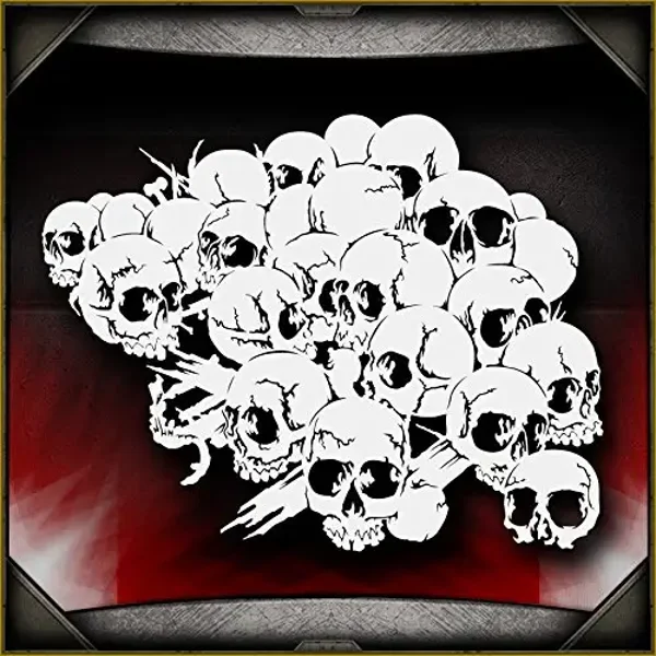 AS Stencils - Skull Background 20