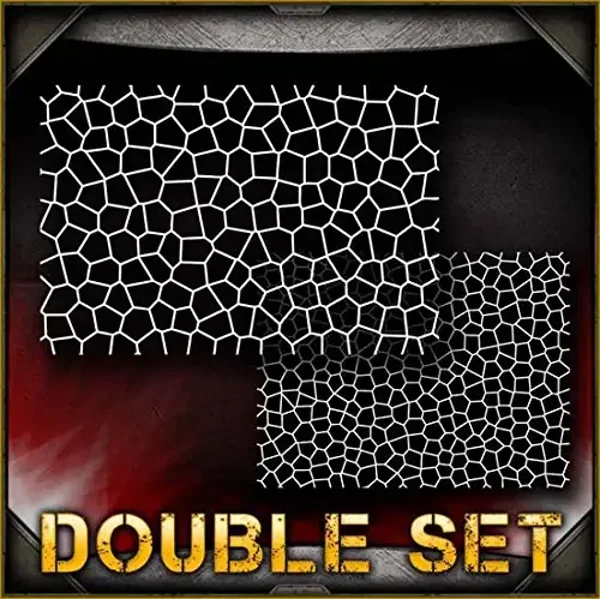 AS Stencils - Stained Glass / Stone (set van 2)