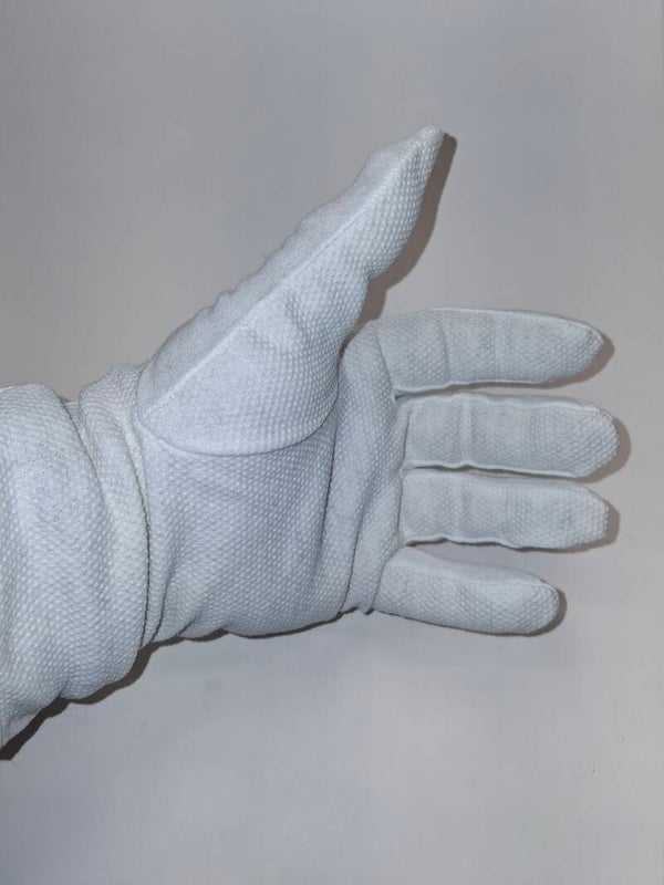 Witte handschoenen - antislip (maat: 10)