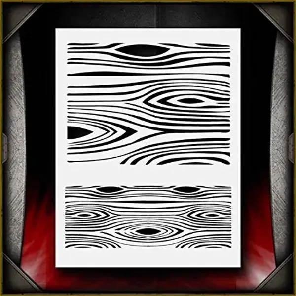 AS Stencils - Wood Grain Texture