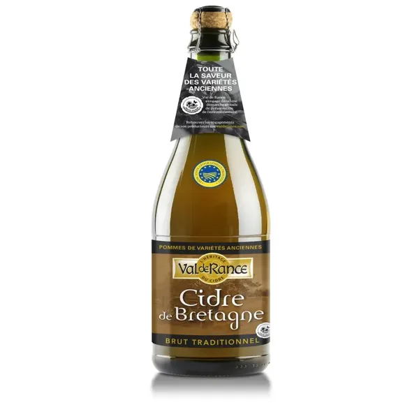 Cidre brut traditionnel de bretagne VAL DE RANCE CIDRE BRETAGNE BRUT 75CL