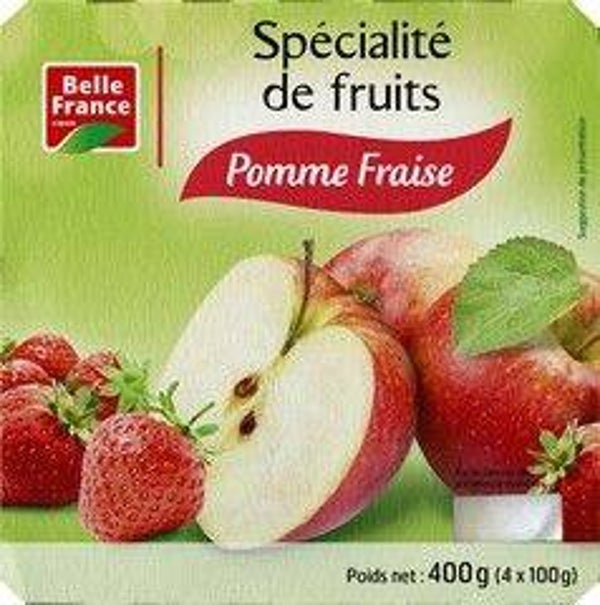 COMPOTE X4 FRAISE POMME B.FR