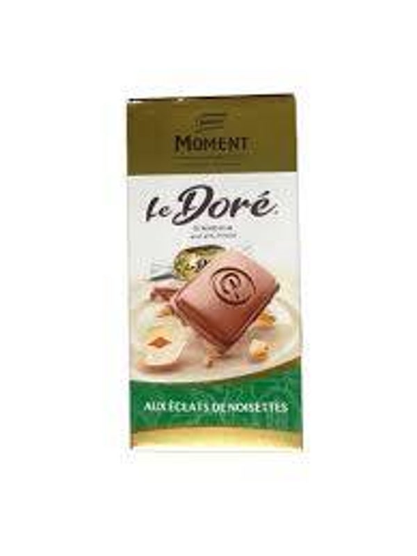 MOMENT CHOCOLAT LE DORE GIANDUIA AUX ECLATS DE NOISETTES 100GR 100GR