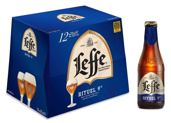 BIERE LEFFE RITUEL 12 X25CL Bière Blonde Rituel d'Abbaye 9% LEFFE