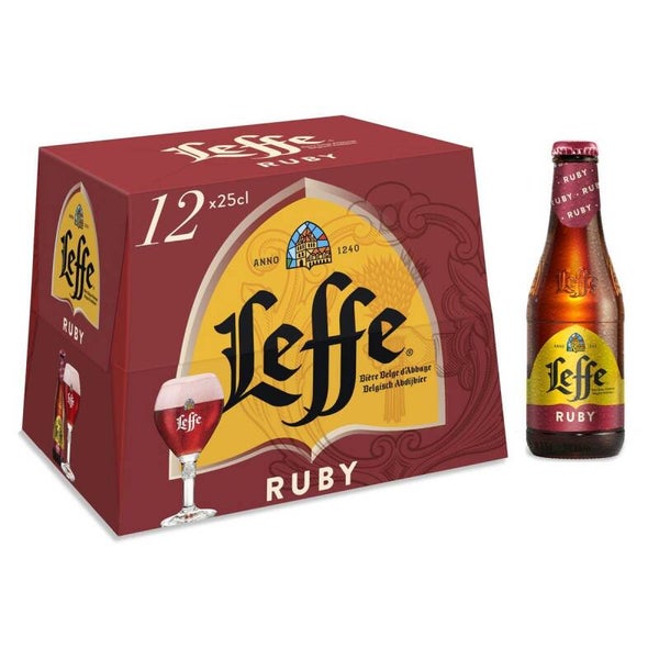 BIERE LEFFE RUBY 5%  12 X25CL